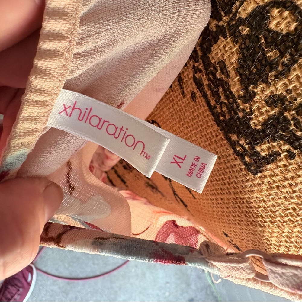 Xhilaration Light Pink Floral Maxi Dress - Picture 3 of 3